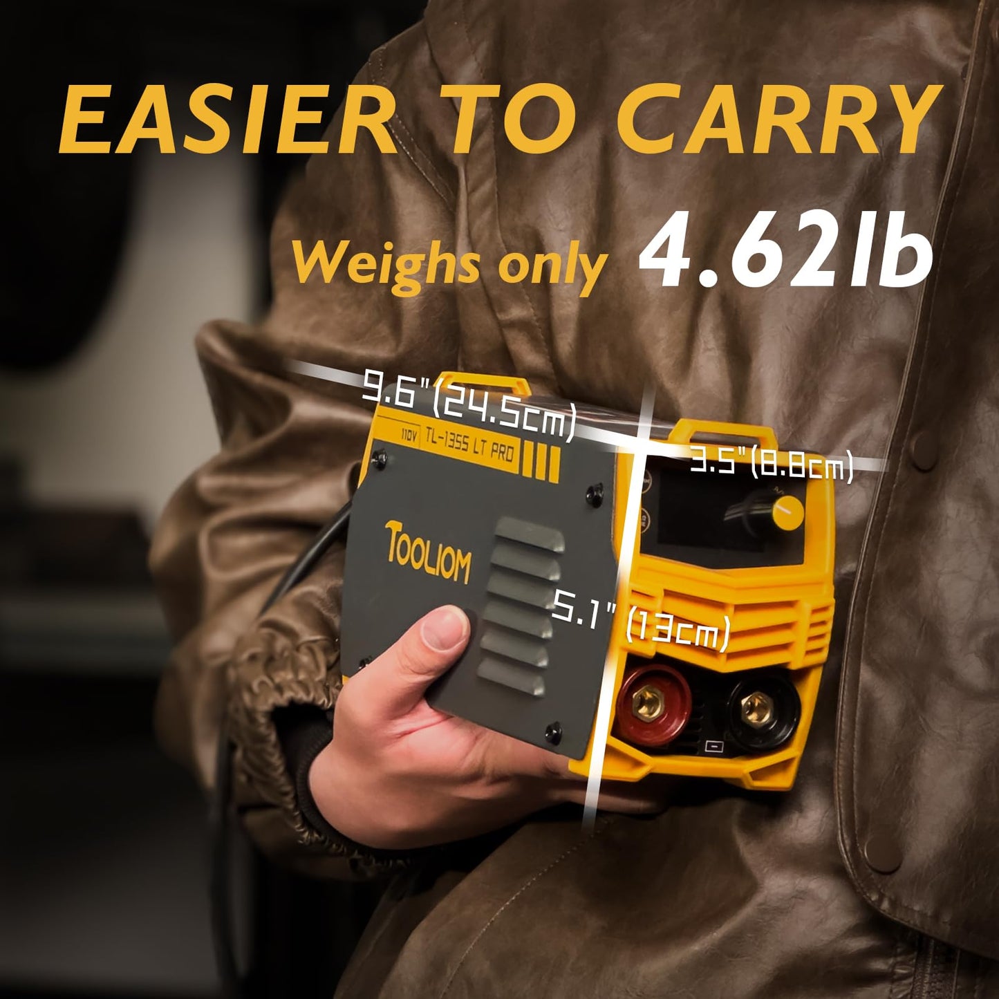 TOOLIOM 195A Stick Welder 110/220V Dual Voltage Lift TIG Welder LCD Display IGBT Inverter with Hot Start Arc Force VRD Welding Machine fits 5/32in. (4mm) Welding Rods