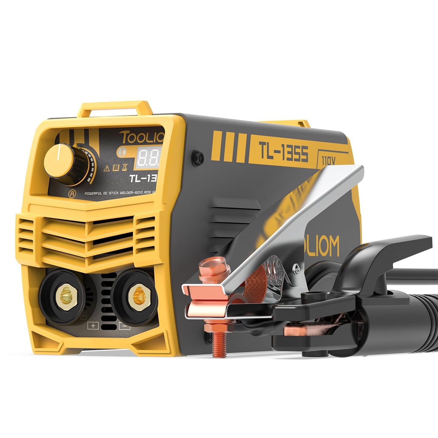 TOOLIOM 195A Stick Welder 110/220V Dual Voltage Lift TIG Welder LCD Display IGBT Inverter with Hot Start Arc Force VRD Welding Machine fits 5/32in. (4mm) Welding Rods