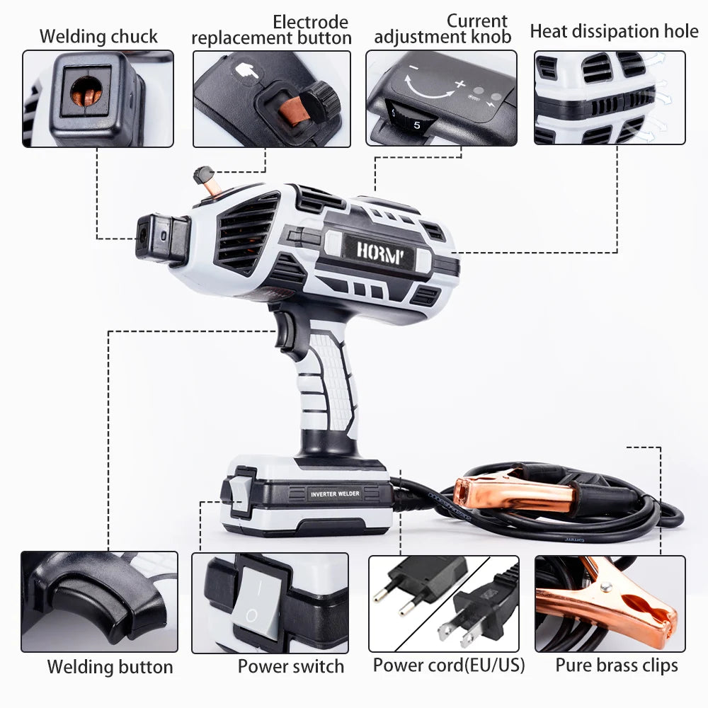 4600W Electric Welding Machine Handheld Mini Home Welder Tool Inverter