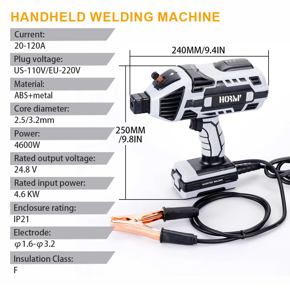 4600W Electric Welding Machine Handheld Mini Home Welder Tool Inverter