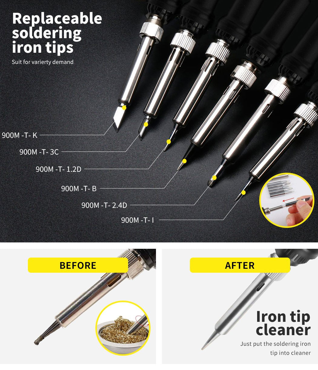 Soldering Iron Kit Electric Solder Kits Tool Wood Burning Welding