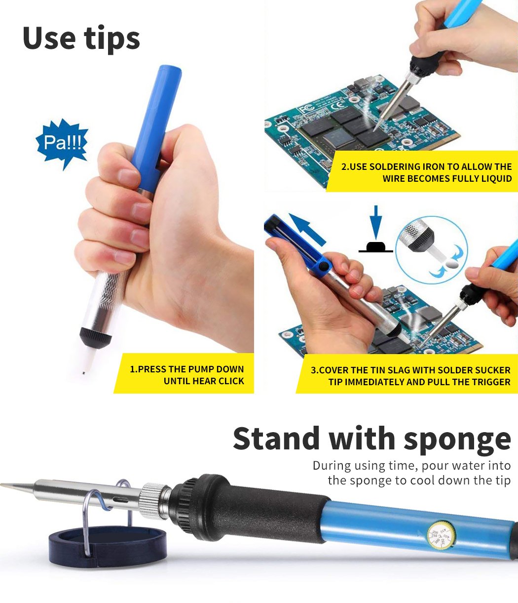 Soldering Iron Kit Electric Solder Kits Tool Wood Burning Welding