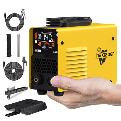 haxiaoer Actual 205A Stick Welder, [Friendly Large LED Dispaly] Synergy 2 In 1 MMA/Lift TIG Welding Machine Dual Voltage ARC Welder Kit 110V/220V with ARC Force, Hot Start, VRD and 10 Welding Rods