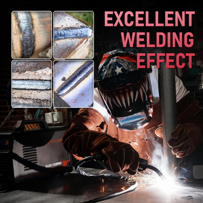 YESWELDER 135Amp MIG Welder,110V Flux Core Welder Flux Core MIG/Lift TIG/Stick 3-in-1 Large LED Digital Display Welding Machine IGBT Inverter Welder FLUX-135PRO