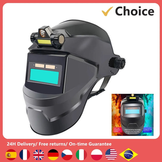 Welding Mask Large View True Color Auto Darkening Welding Facemask