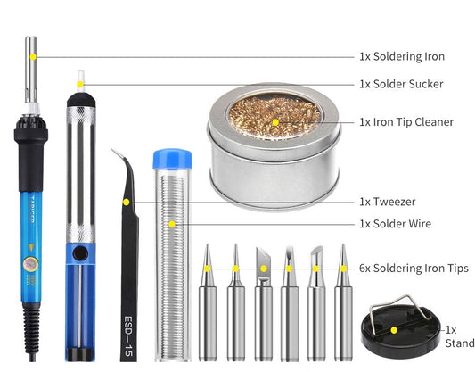 Soldering Iron Kit Electric Solder Kits Tool Wood Burning Welding